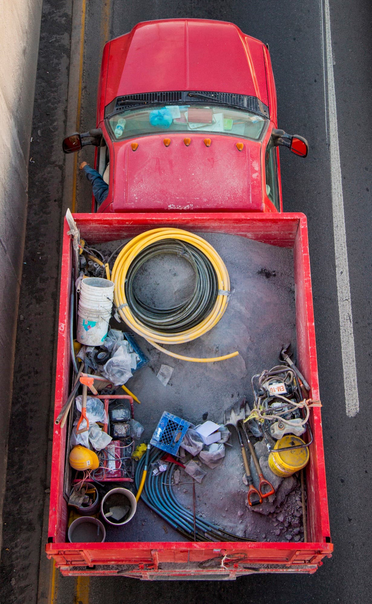 Red Trucks by Alejandro Cartagena