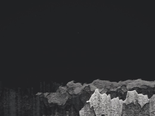 生涯 candidate #120, Saltflat, Sumi palette, None light over none water