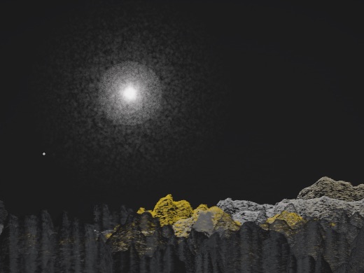 生涯 candidate #130, Weather, Signal palette, Veiled light over none water