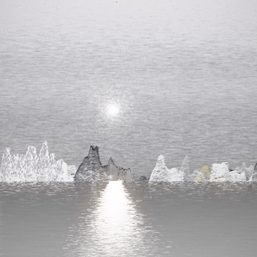 生涯 candidate #167, Weather, Signal palette, Veiled light over glittered water