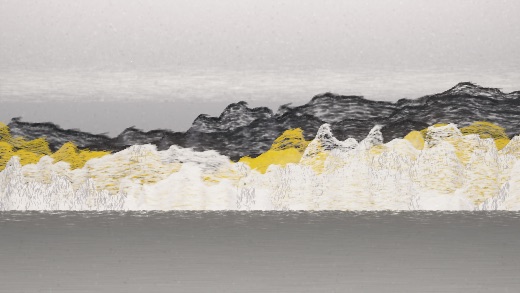 生涯 candidate #20, Full Day, Clay palette, None light over still water