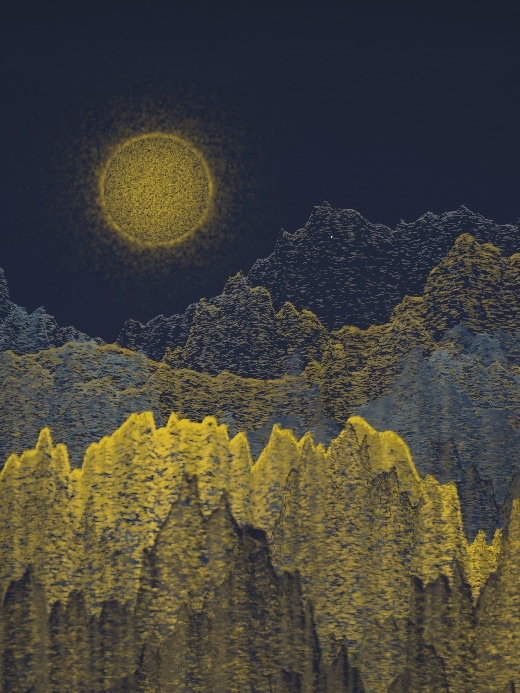 生涯 candidate #200, First Light, Esker palette, Disc light over none water
