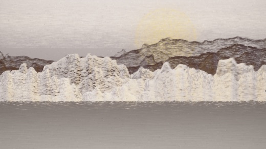 生涯 candidate #232, First Light, Terra palette, Disc light over still water