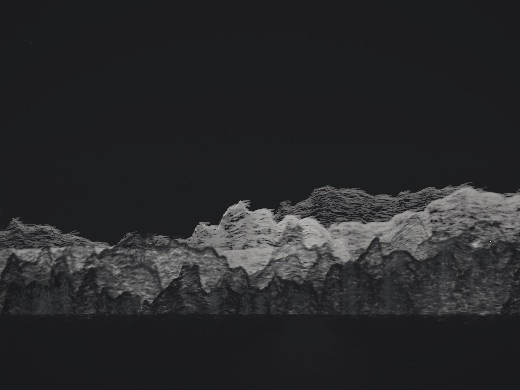 生涯 candidate #234, First Light, Oxide palette, None light over glittered water