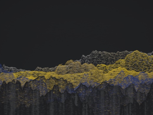 生涯 candidate #28, Weather, Indigo palette, None light over none water