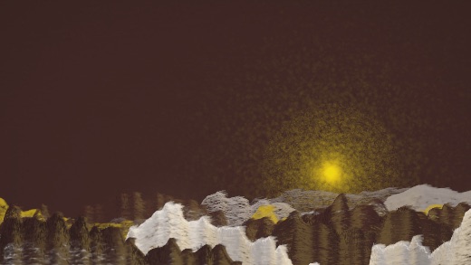 生涯 candidate #39, First Light, Terra palette, Veiled light over none water