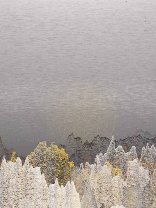 生涯 candidate #64, First Light, Clay palette, Disc light over none water