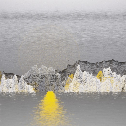 生涯 candidate #71, First Light, Signal palette, Disc light over glittered water
