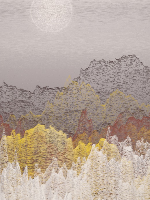 生涯 candidate #78, Full Day, Terra palette, Disc light over none water