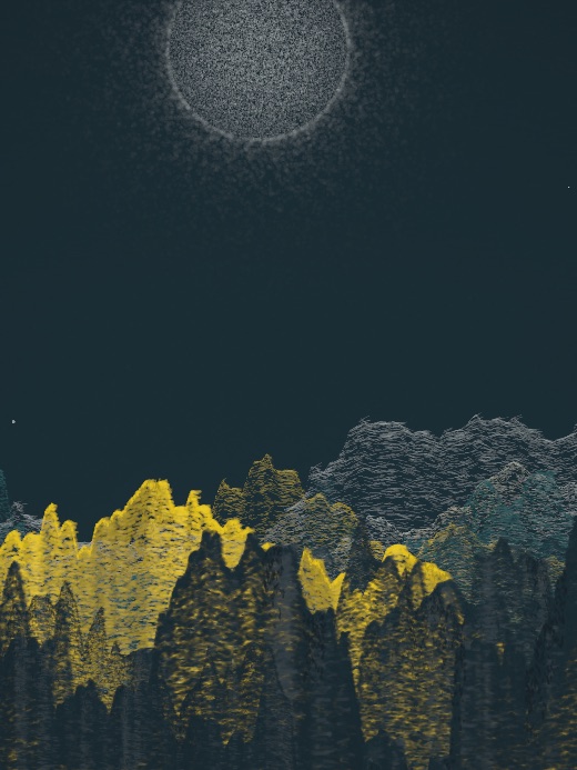 生涯 candidate #84, Full Day, Tide palette, Disc light over none water