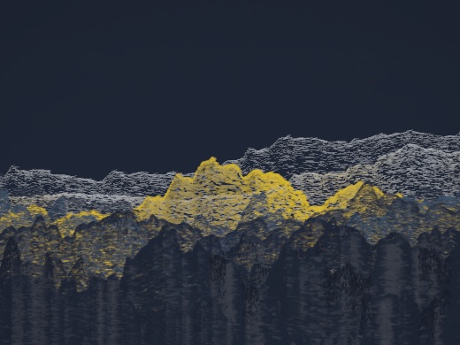 生涯 candidate #96, Full Day, Esker palette, None light over none water